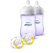 Phillips Avent Kit Presente Mamadeiras Baby Bottle Roxo (4 Peças)